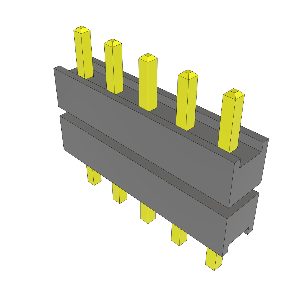 All Parts Connectors Backplane Connectors Hard Metric Connectors DW-05-07-T-S-225 by Samtec