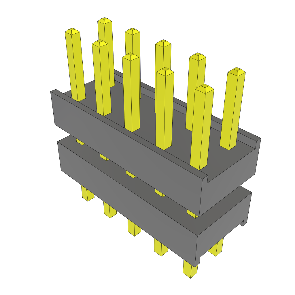 All Parts Connectors Backplane Connectors Hard Metric Connectors DW-05-08-G-D-255 by Samtec