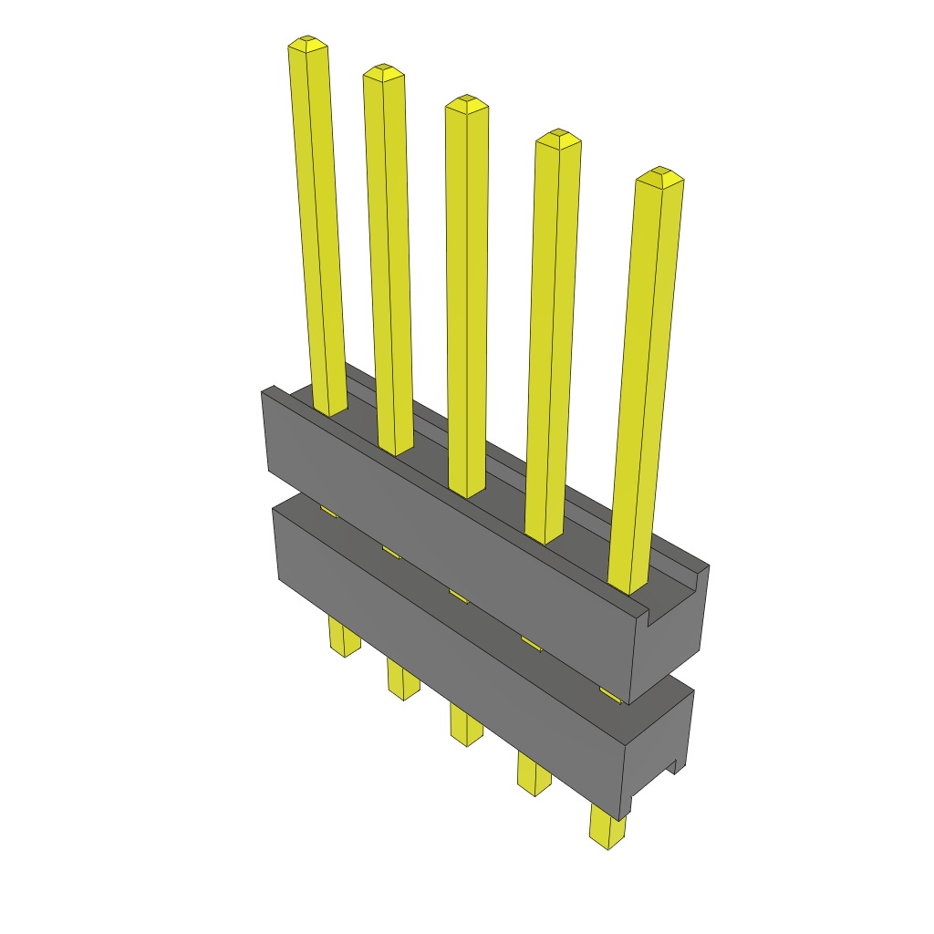 All Parts Connectors Backplane Connectors Hard Metric Connectors DW-05-09-G-S-250 by Samtec