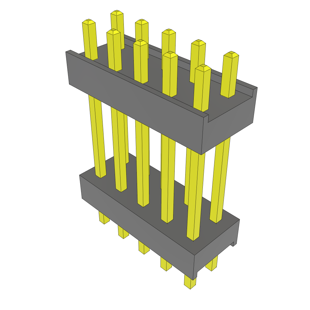 All Parts Connectors Backplane Connectors Hard Metric Connectors DW-05-09-T-D-530 by Samtec