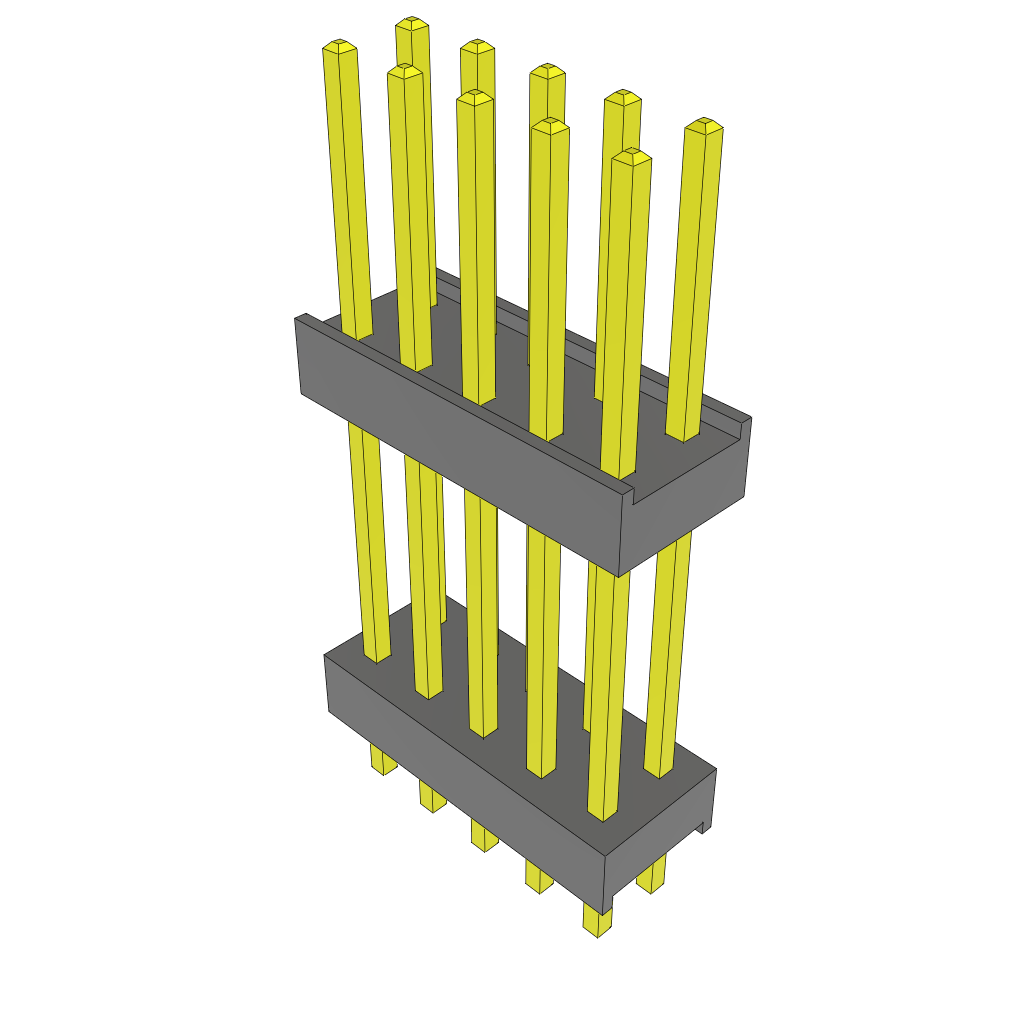 All Parts Connectors Backplane Connectors Hard Metric Connectors DW-05-12-T-D-600 by Samtec