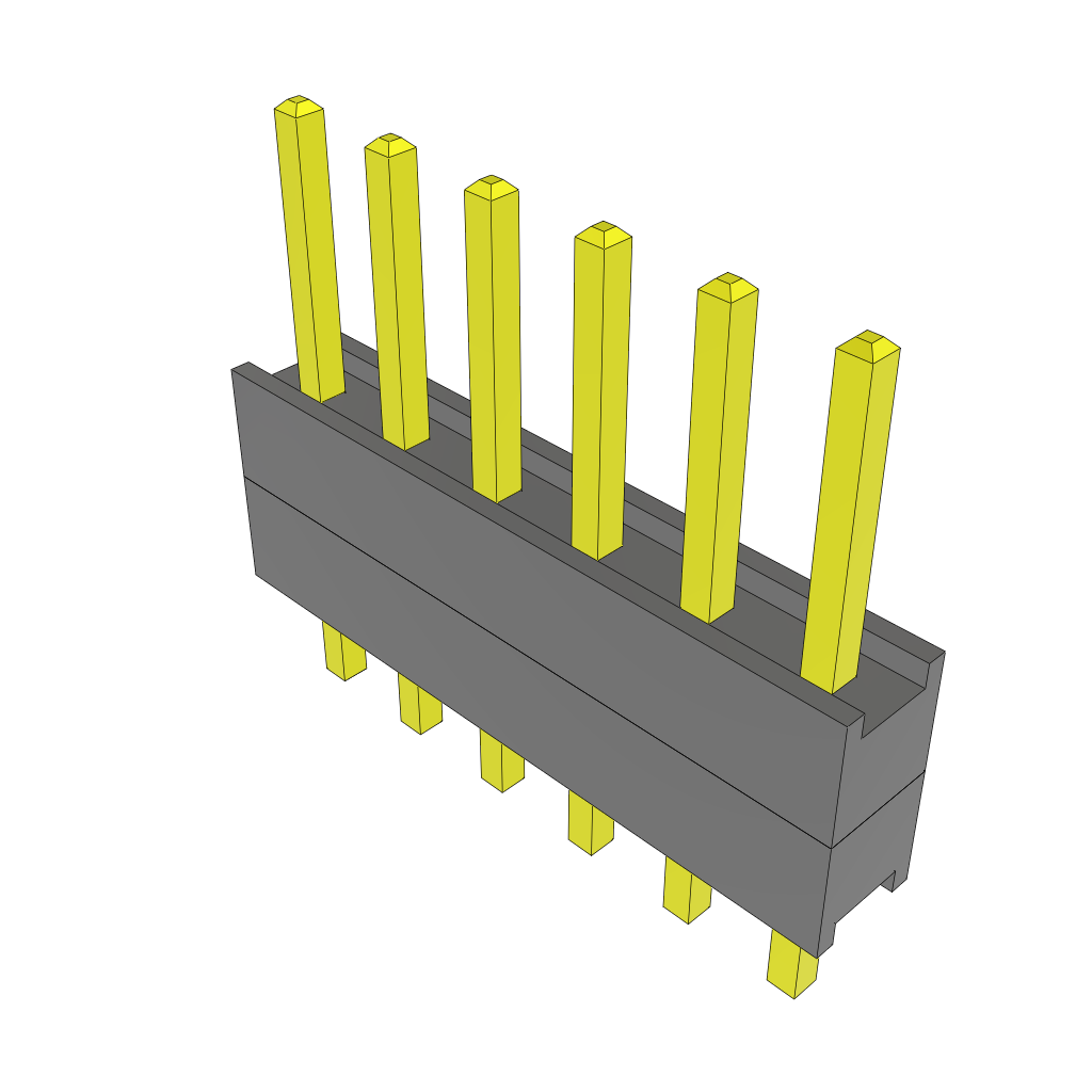 All Parts Connectors Backplane Connectors Hard Metric Connectors DW-06-08-G-S-200 by Samtec