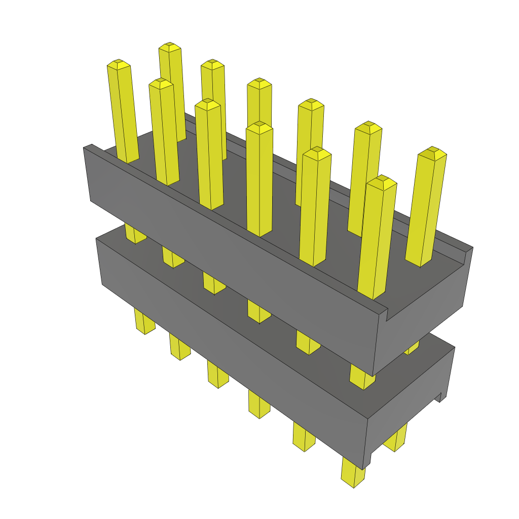 All Parts Connectors Backplane Connectors Hard Metric Connectors DW-06-08-L-D-275 by Samtec