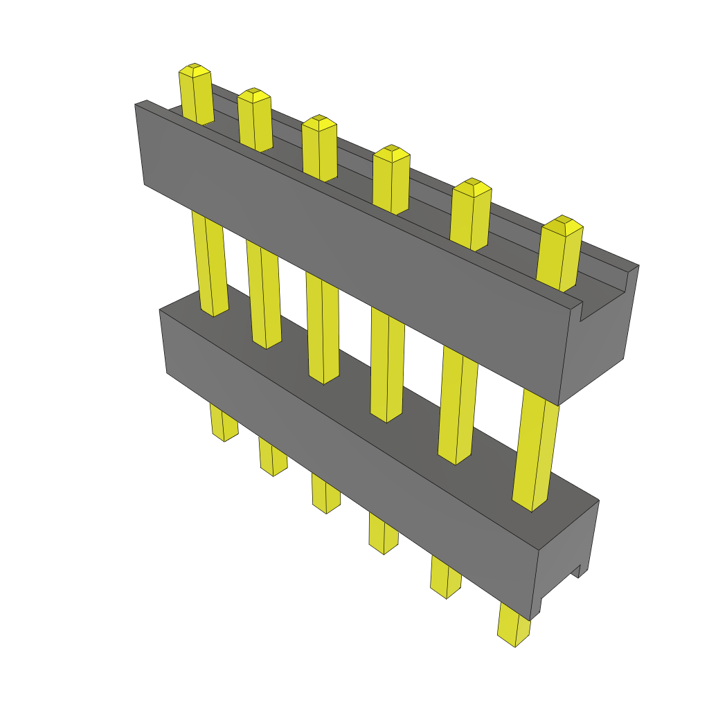 All Parts Connectors Backplane Connectors Hard Metric Connectors DW-06-08-T-S-375 by Samtec