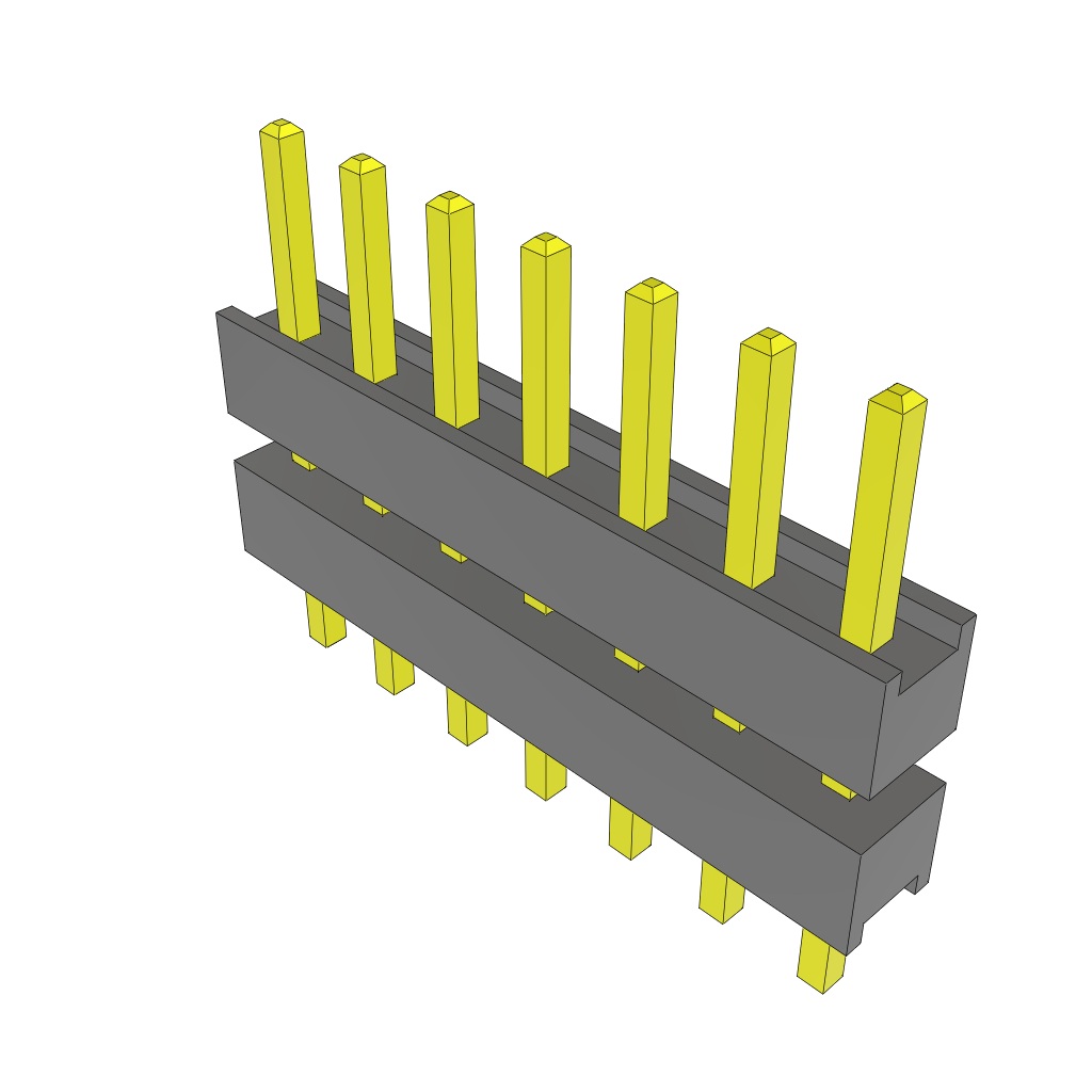 All Parts Connectors Backplane Connectors Hard Metric Connectors DW-07-08-F-S-250 by Samtec