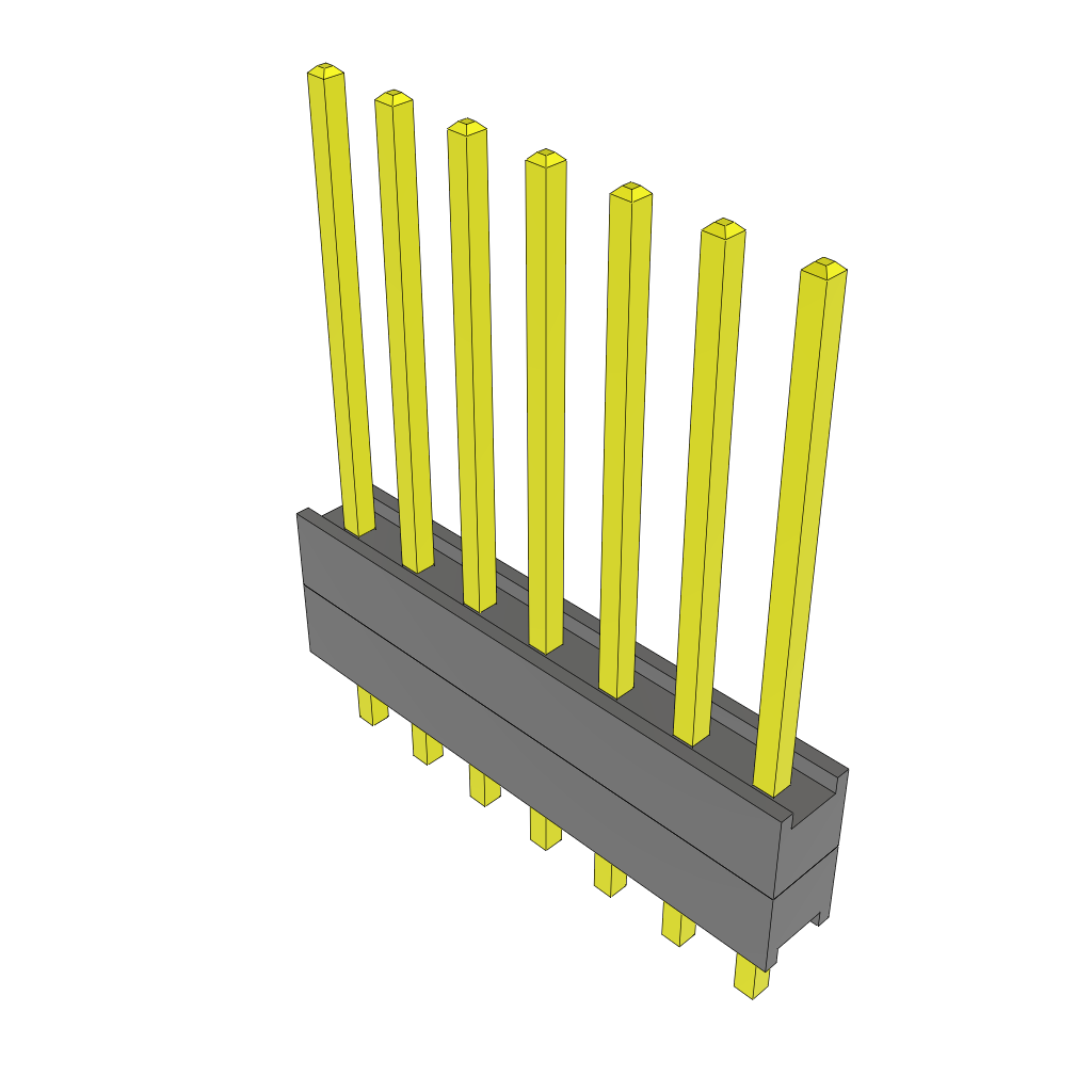 All Parts Connectors Backplane Connectors Hard Metric Connectors DW-07-10-G-S-200 by Samtec