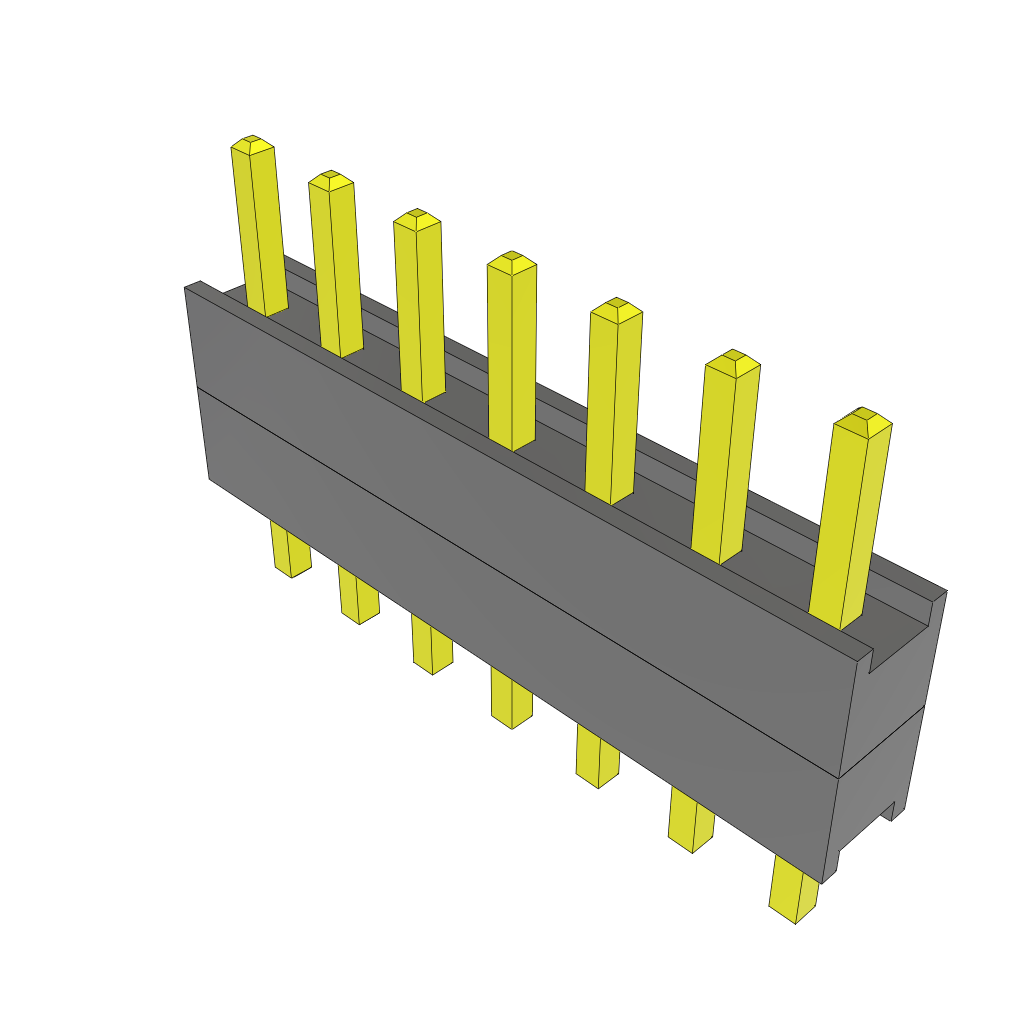 All Parts Connectors Backplane Connectors Hard Metric Connectors DW-07-16-F-S-200 by Samtec