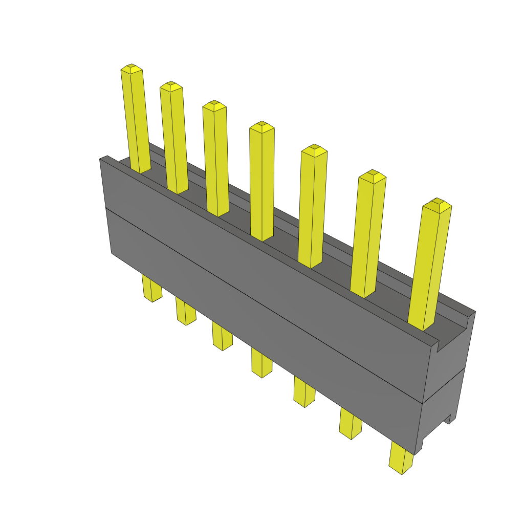 All Parts Connectors Backplane Connectors Hard Metric Connectors DW-07-17-G-S-200 by Samtec