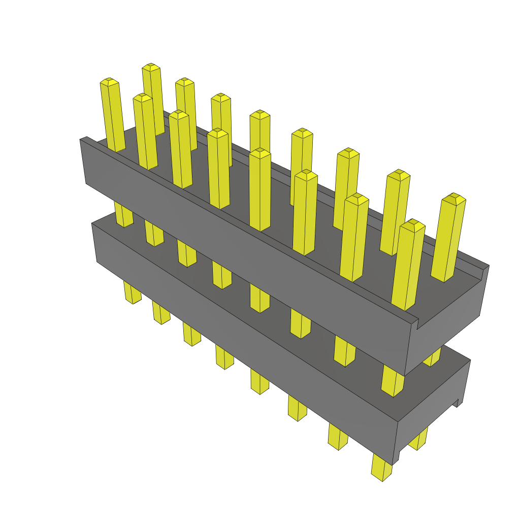 All Parts Connectors Backplane Connectors Hard Metric Connectors DW-08-08-T-D-295 by Samtec