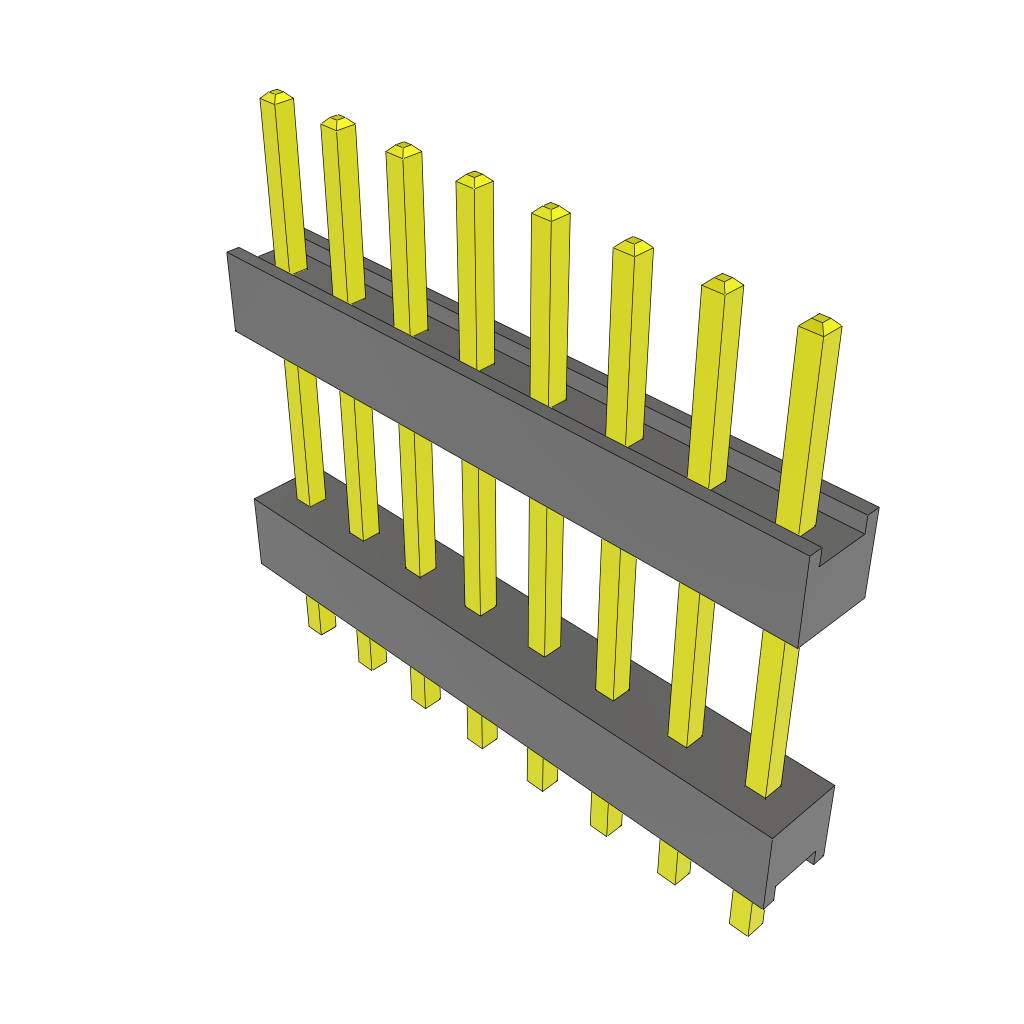All Parts Connectors Backplane Connectors Hard Metric Connectors DW-08-09-S-S-435 by Samtec