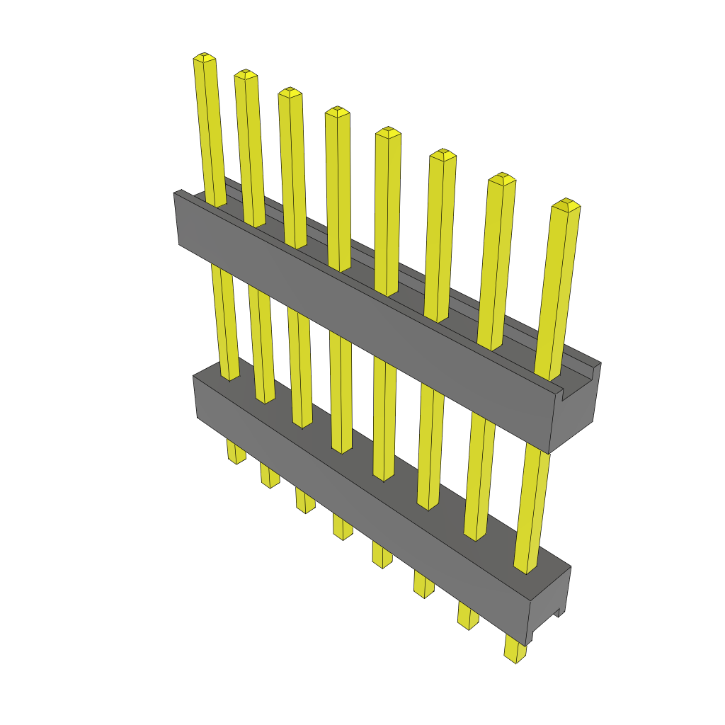 All Parts Connectors Backplane Connectors Hard Metric Connectors DW-08-10-G-S-480 by Samtec