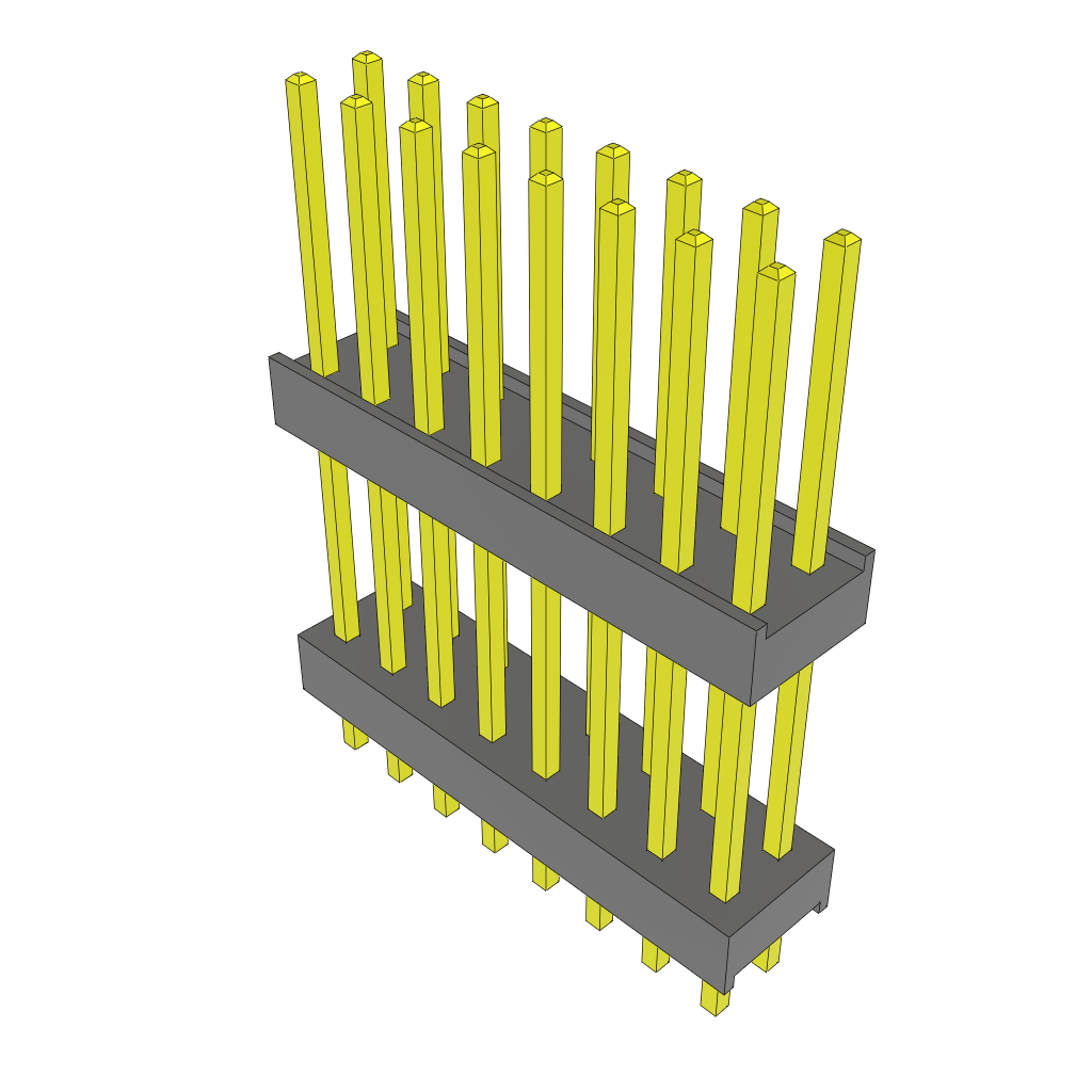 All Parts Connectors Backplane Connectors Hard Metric Connectors DW-08-12-G-D-550 by Samtec