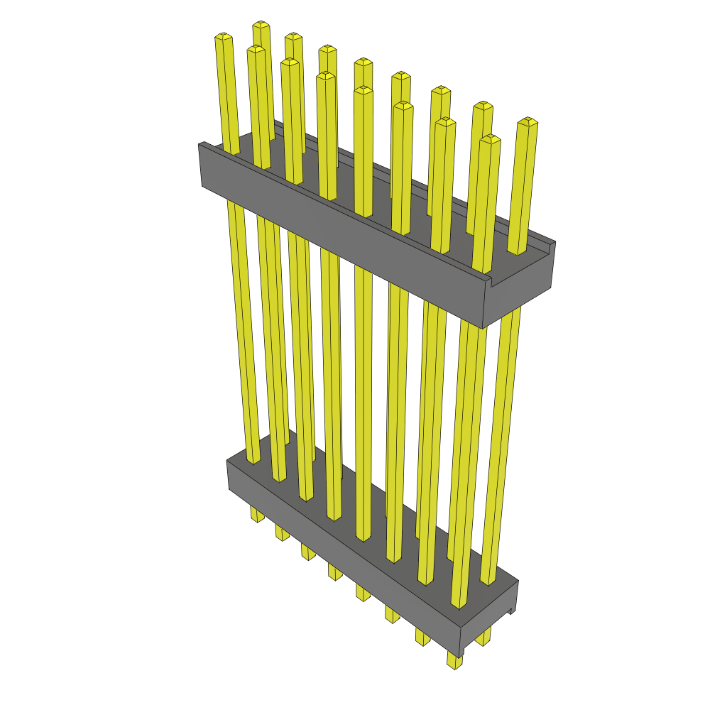 All Parts Connectors Backplane Connectors Hard Metric Connectors DW-08-19-S-D-980 by Samtec