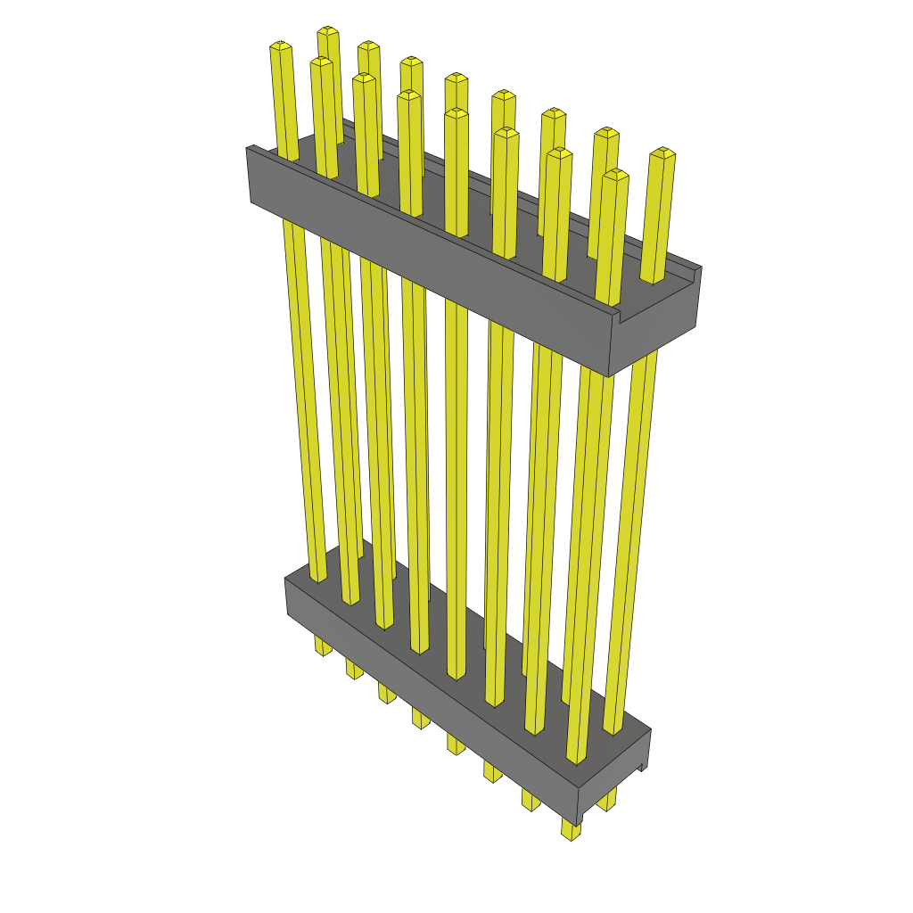 All Parts Connectors Backplane Connectors Hard Metric Connectors DW-08-19-T-D-1040 by Samtec
