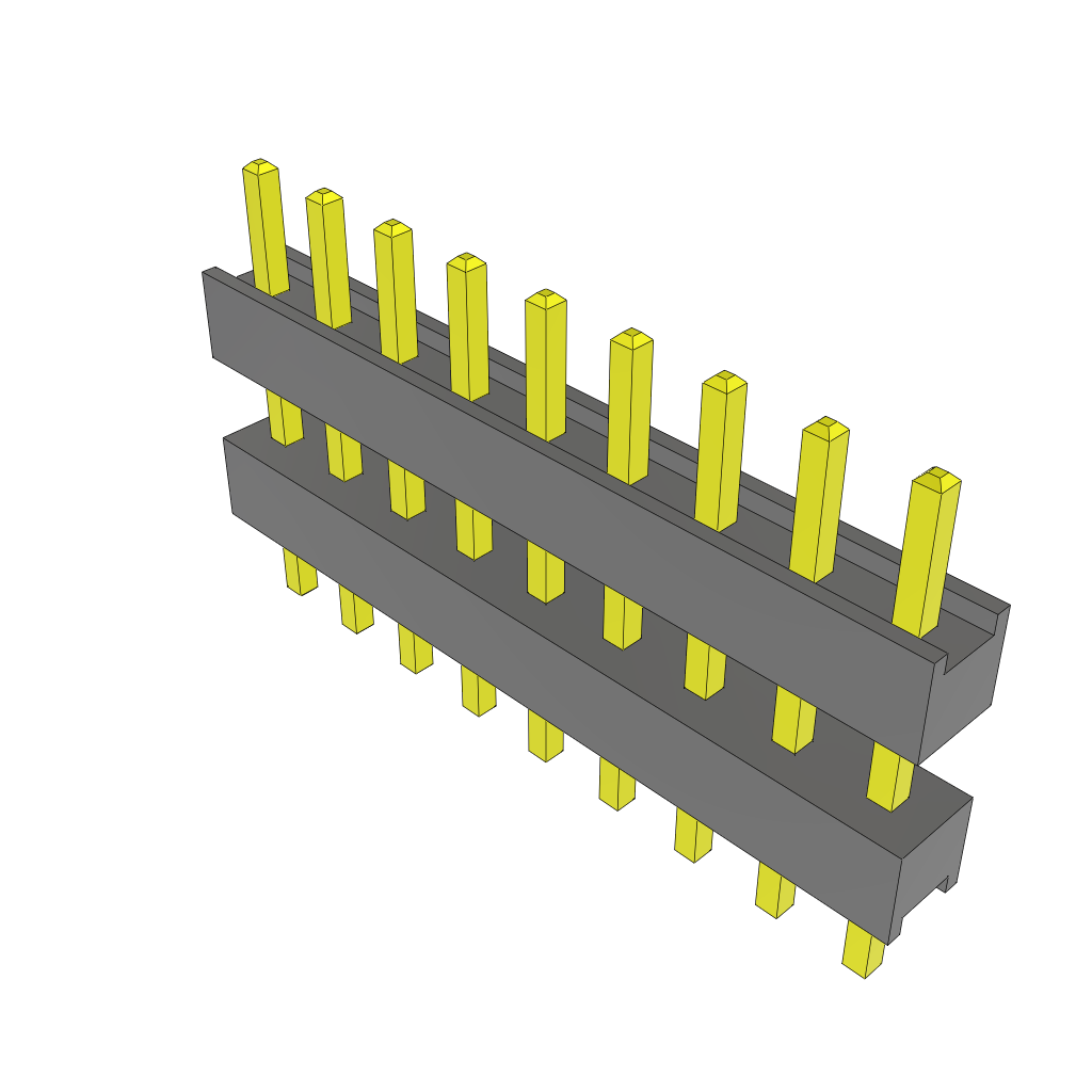 All Parts Connectors Backplane Connectors Hard Metric Connectors DW-09-08-T-S-300 by Samtec
