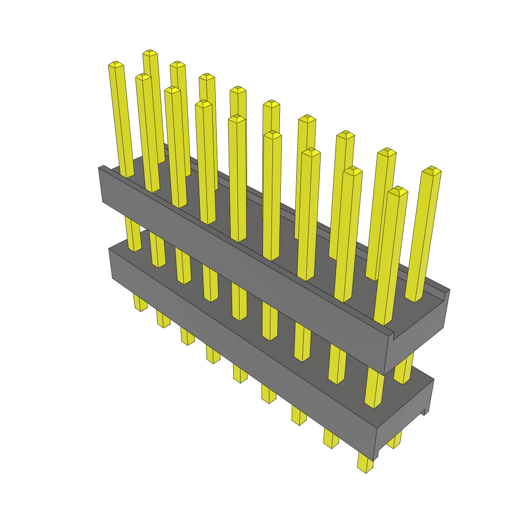 All Parts Connectors Backplane Connectors Hard Metric Connectors DW-09-09-G-D-345 by Samtec
