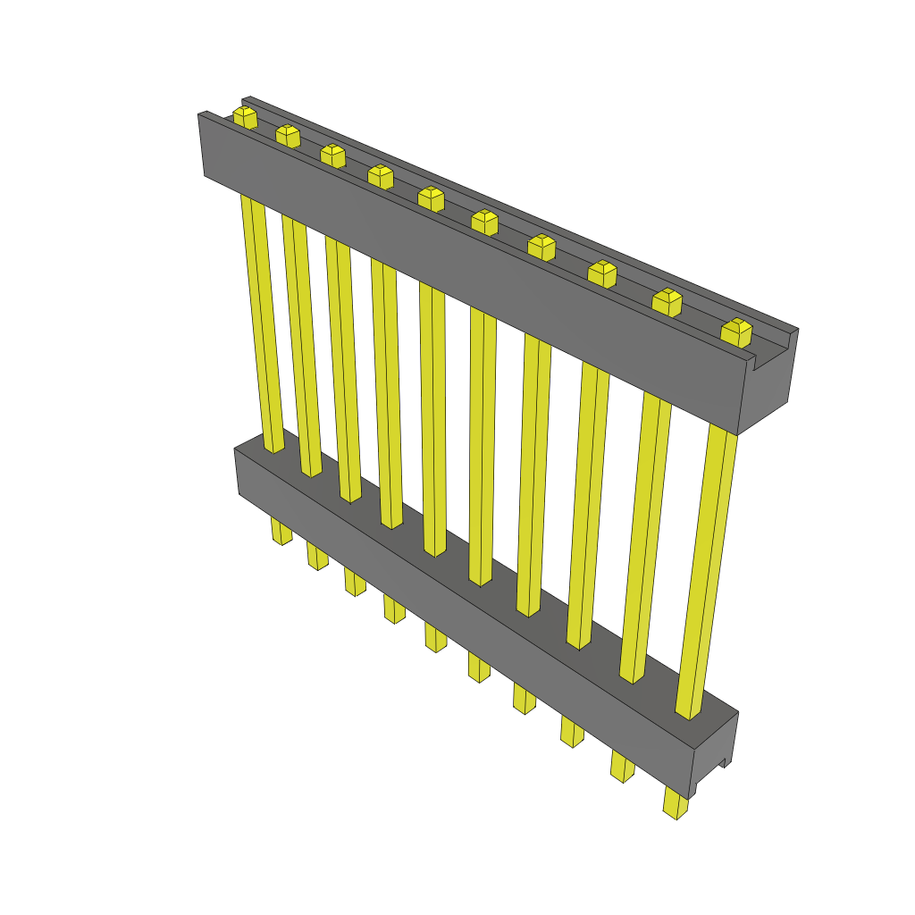 All Parts Connectors Backplane Connectors Hard Metric Connectors DW-10-10-G-S-710 by Samtec