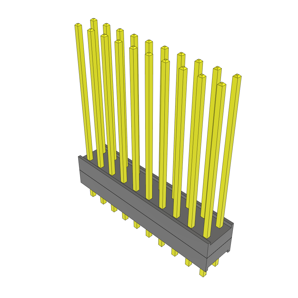 All Parts Connectors Backplane Connectors Hard Metric Connectors DW-10-20-G-D-200 by Samtec