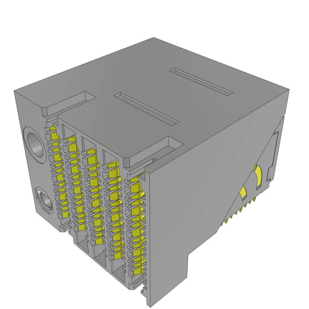 All Parts Connectors Modular Connectors EBTF-4-10-2.0-S-RA-1-L-A by Samtec