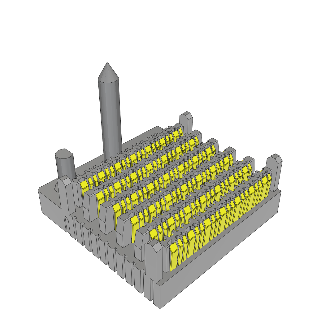All Parts Connectors Power and Signal connectors EBTM-6-12-2.0-S-VT-1-R-A by Samtec