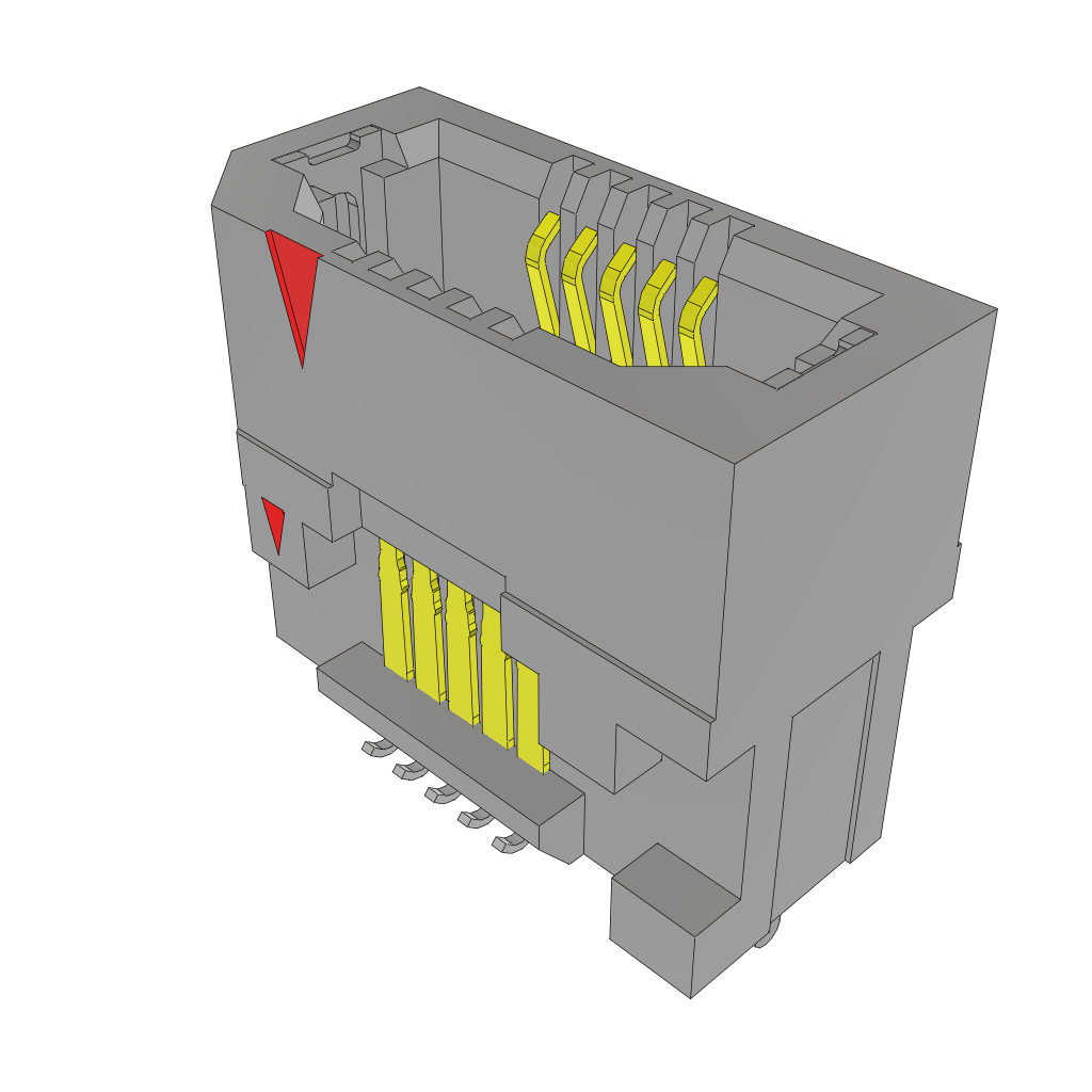 All Parts Connectors rugged connector ERF8-005-09.0-L-DV-TR by Samtec