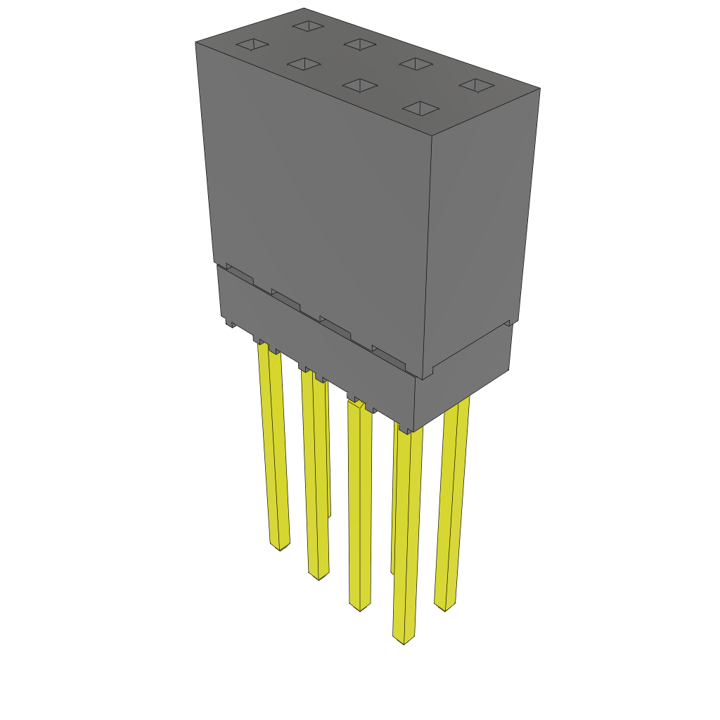 All Parts Connectors Fiber Optic Connectors and Accessories SC Connectors ESQ-104-14-G-D-LL by Samtec