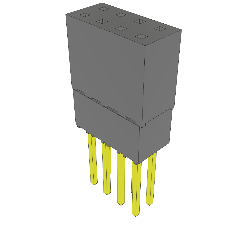 All Parts Connectors Fiber Optic Connectors and Accessories SC Connectors ESQ-104-49-G-D by Samtec
