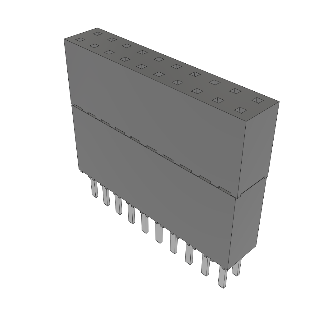 All Parts Connectors Headers ESW-110-44-F-D by Samtec