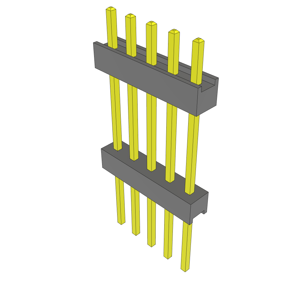 All Parts Connectors Backplane Connectors Hard Metric Connectors EW-05-12-S-S-570 by Samtec
