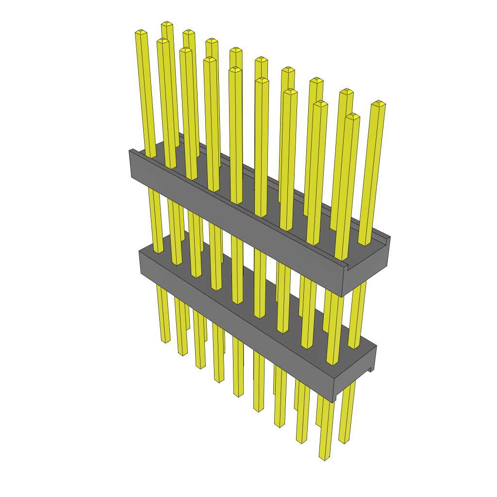 All Parts Connectors Backplane Connectors Hard Metric Connectors EW-09-13-G-D-500 by Samtec