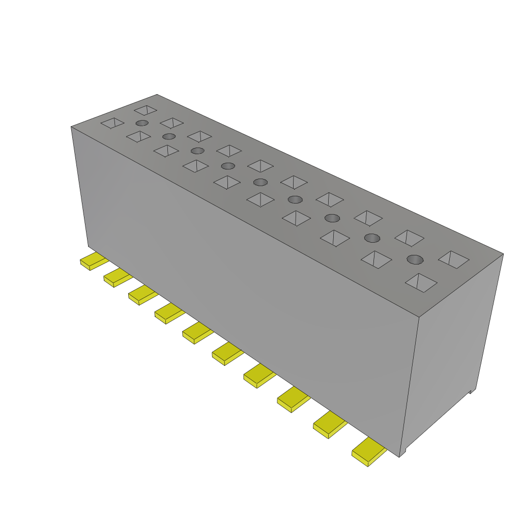 All Parts Connectors rugged connector FLE-110-01-GF-DV-A-TR by Samtec