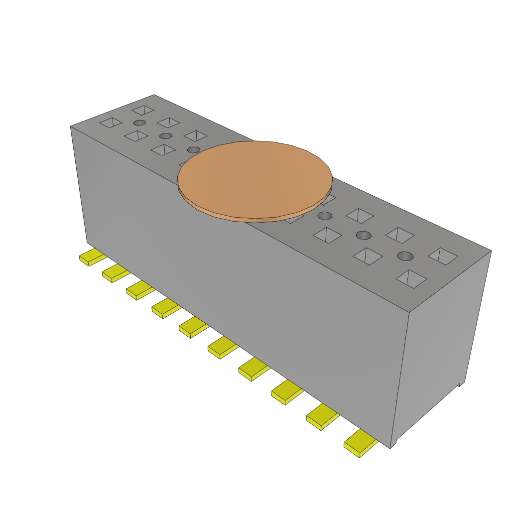 All Parts Connectors rugged connector FLE-110-01-H-DV-A-K by Samtec