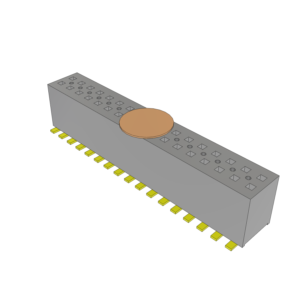 All Parts Connectors rugged connector FLE-117-01-G-DV-K by Samtec