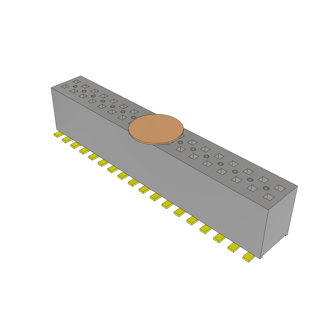 All Parts Connectors rugged connector FLE-118-01-G-DV-A-K-TR by Samtec