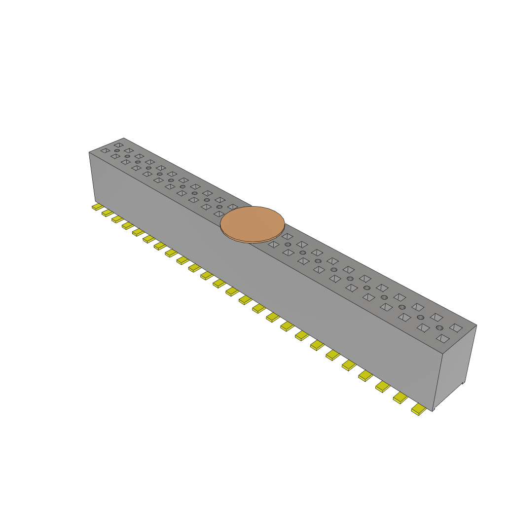 All Parts Connectors rugged connector FLE-125-01-GF-DV-K-TR by Samtec