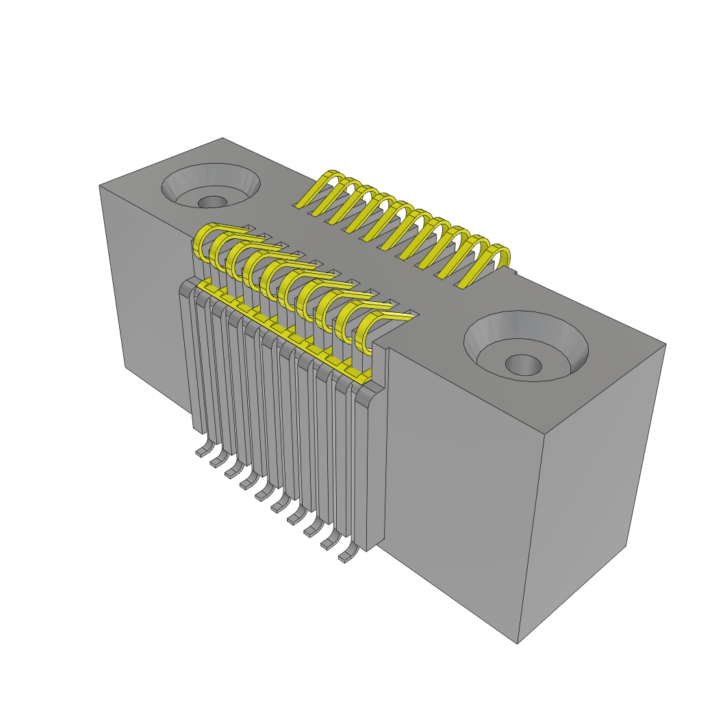 All Parts Connectors Smart Card Connectors FSI-110-10-L-D-E by Samtec