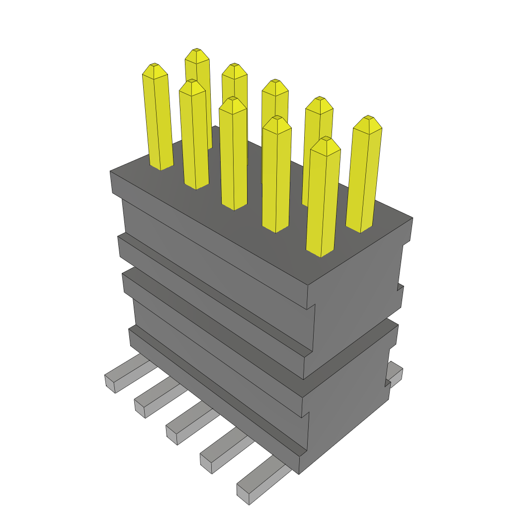 All Parts Connectors Backplane Connectors Hard Metric Connectors FW-05-03-F-D-235-100 by Samtec