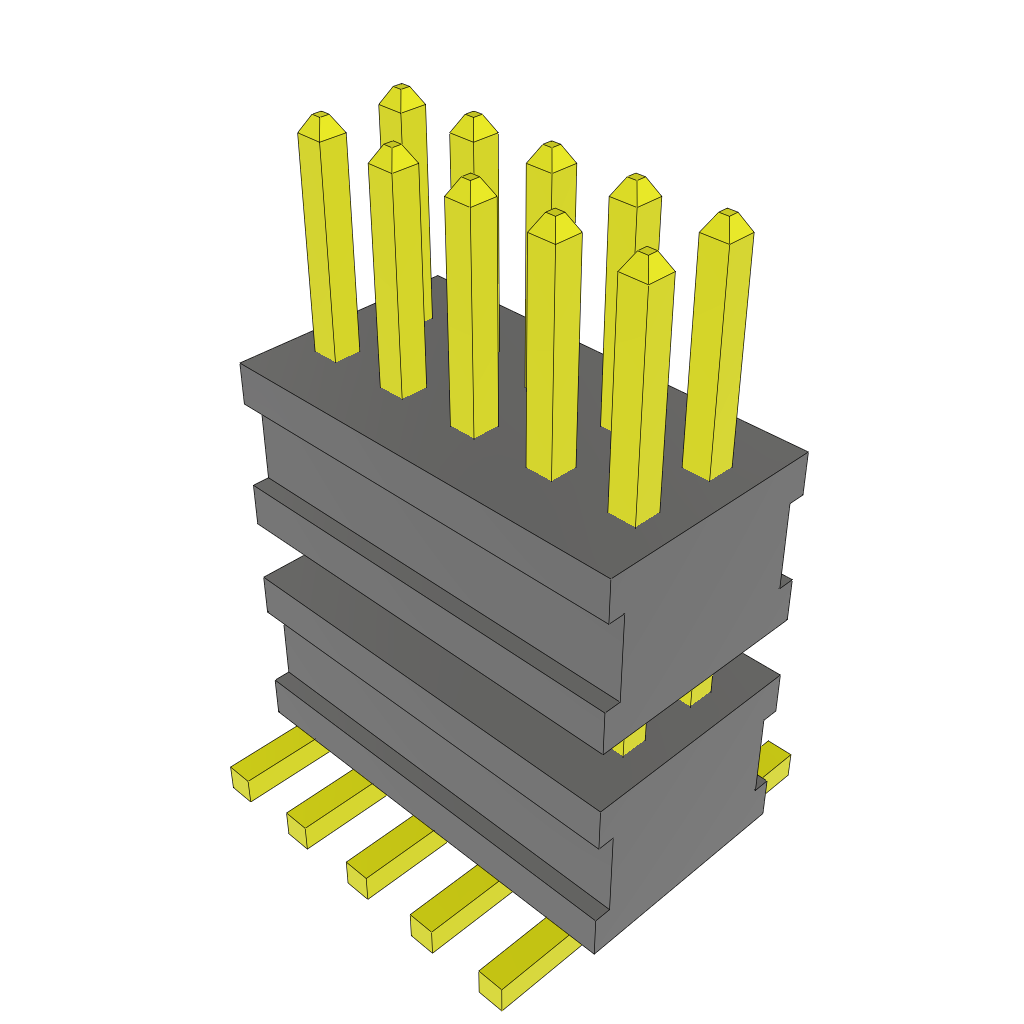 All Parts Connectors Backplane Connectors Hard Metric Connectors FW-05-03-G-D-250-125 by Samtec