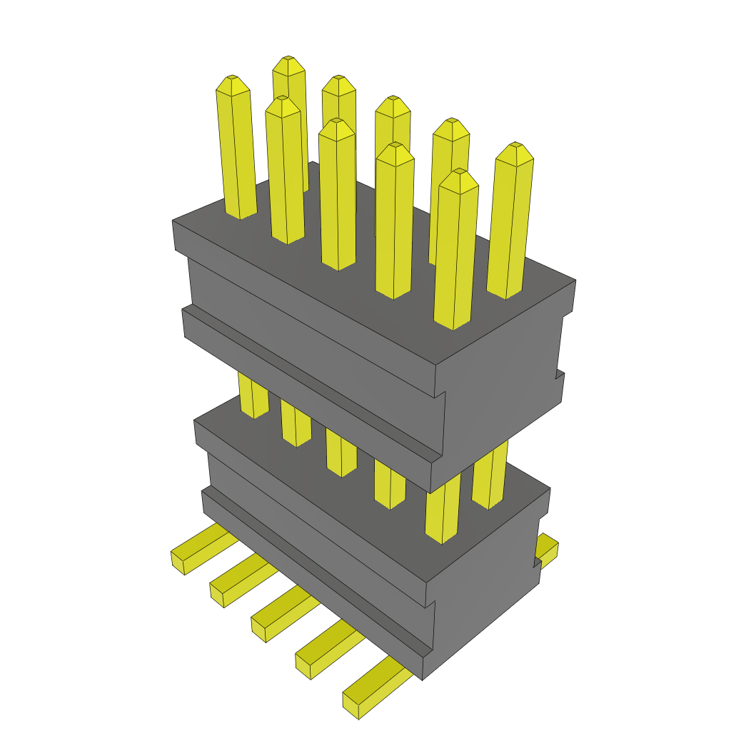 All Parts Connectors Backplane Connectors Hard Metric Connectors FW-05-03-G-D-293-100 by Samtec