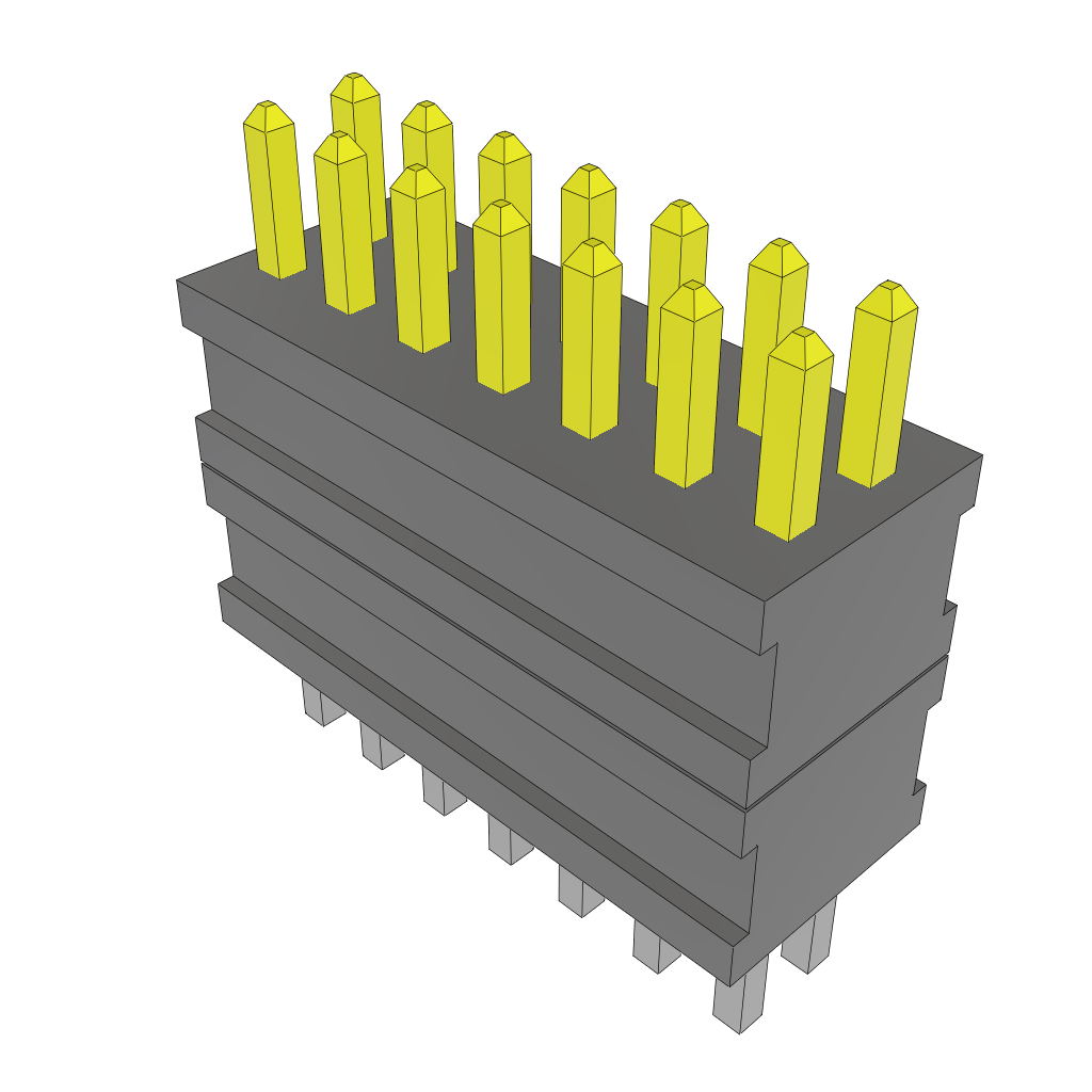 All Parts Connectors Backplane Connectors Hard Metric Connectors FW-07-02-L-D-200-080 by Samtec