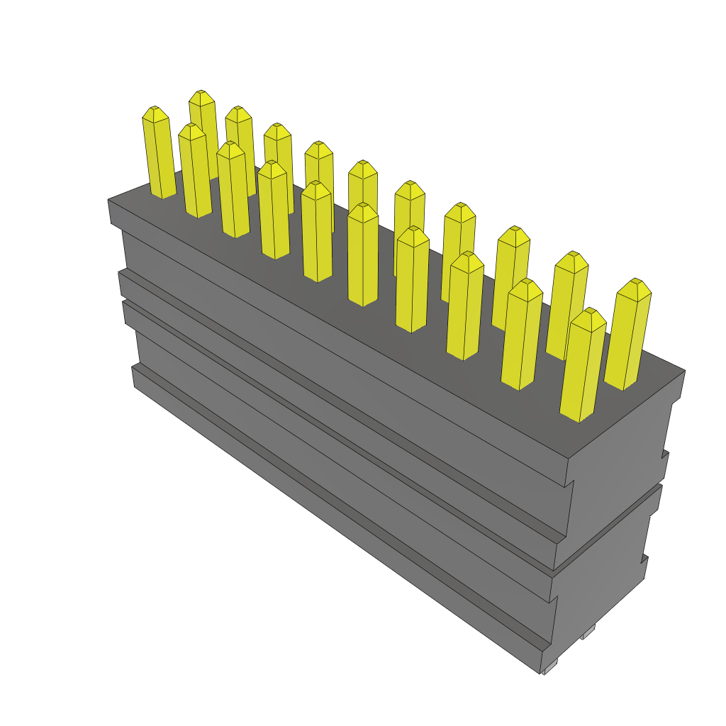 All Parts Connectors Backplane Connectors Hard Metric Connectors FW-10-01-L-D-205-080 by Samtec