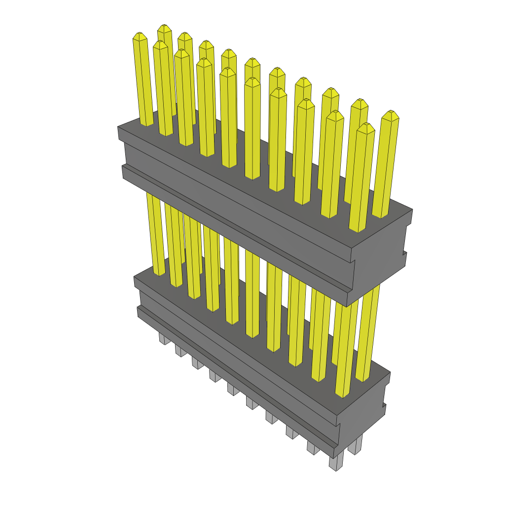 All Parts Connectors Backplane Connectors Hard Metric Connectors FW-10-02-F-D-411-155 by Samtec