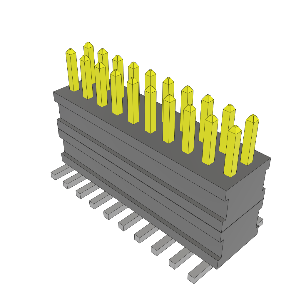 All Parts Connectors Backplane Connectors Hard Metric Connectors FW-10-03-F-D-215-100-A by Samtec