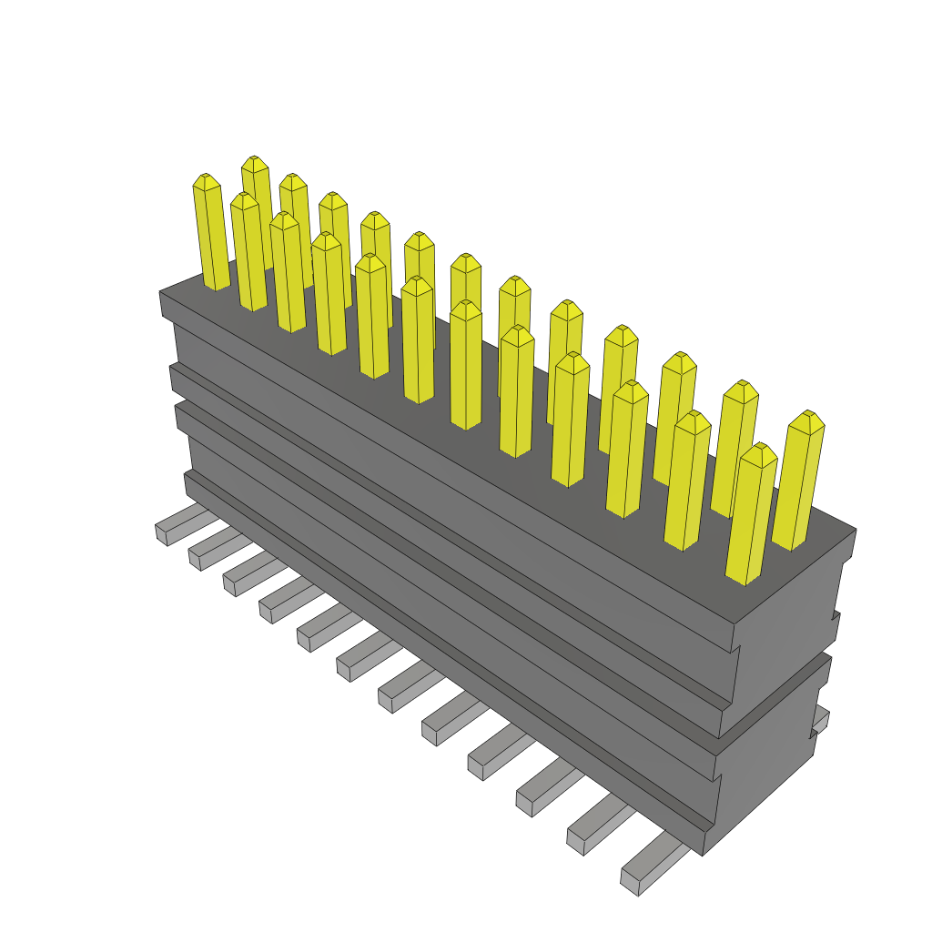 All Parts Connectors Backplane Connectors Hard Metric Connectors FW-12-03-F-D-230-100 by Samtec