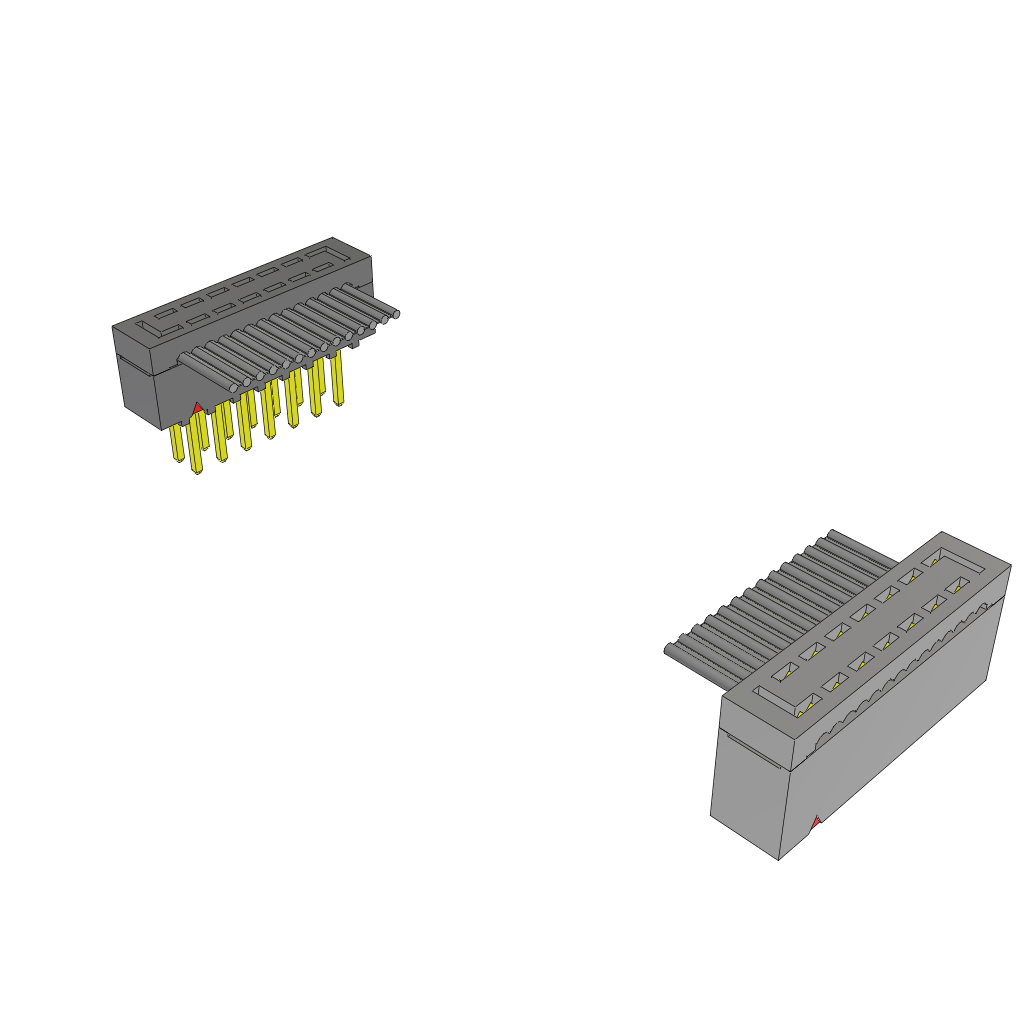 All Parts Cables and Wire Cable Assemblies and Patch Cords Ribbon Cables HCMD-07-T-03.00-02-S by Samtec