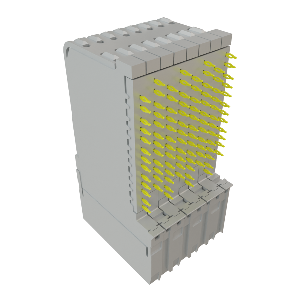 All Parts Connectors Power and Signal connectors HDTF-4-08-S-RA-HS-100 by Samtec