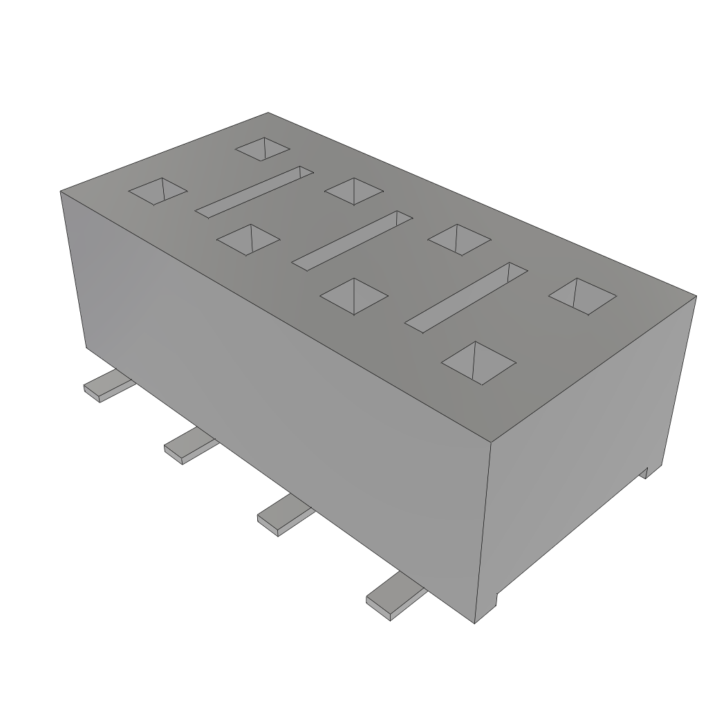 Headers & Wire Housings HLE-104-02-F-DV-BE-LC by Samtec