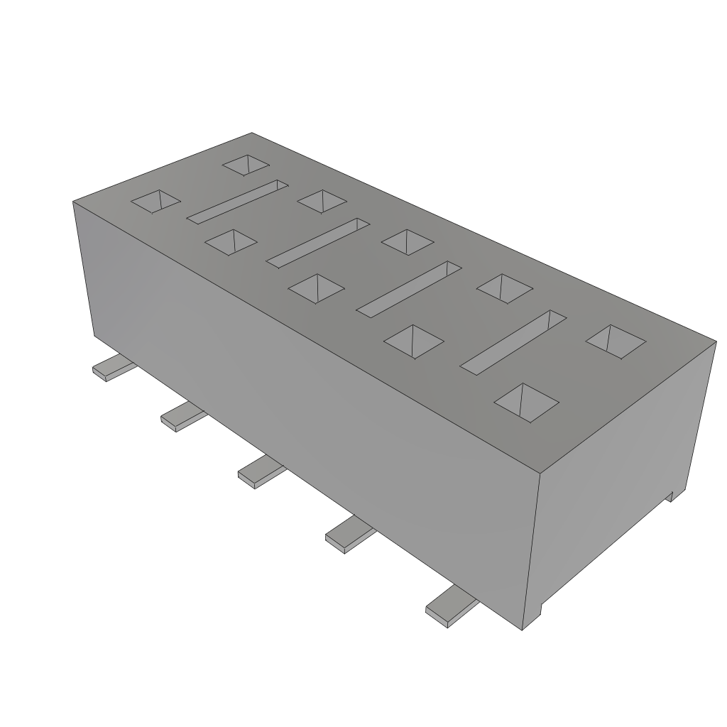All Parts Connectors Headers HLE-105-02-L-DV-A-TR by Samtec
