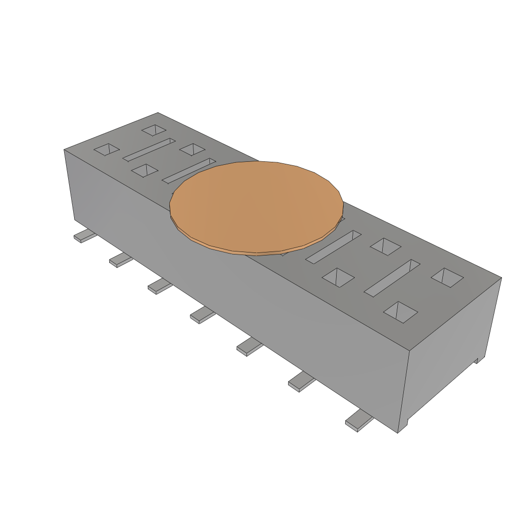 HLE-107-02-S-DV-A-K-TR by Samtec