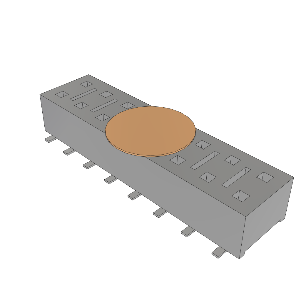 All Parts Connectors Smart Card Connectors HLE-108-02-L-DV-K-TR by Samtec